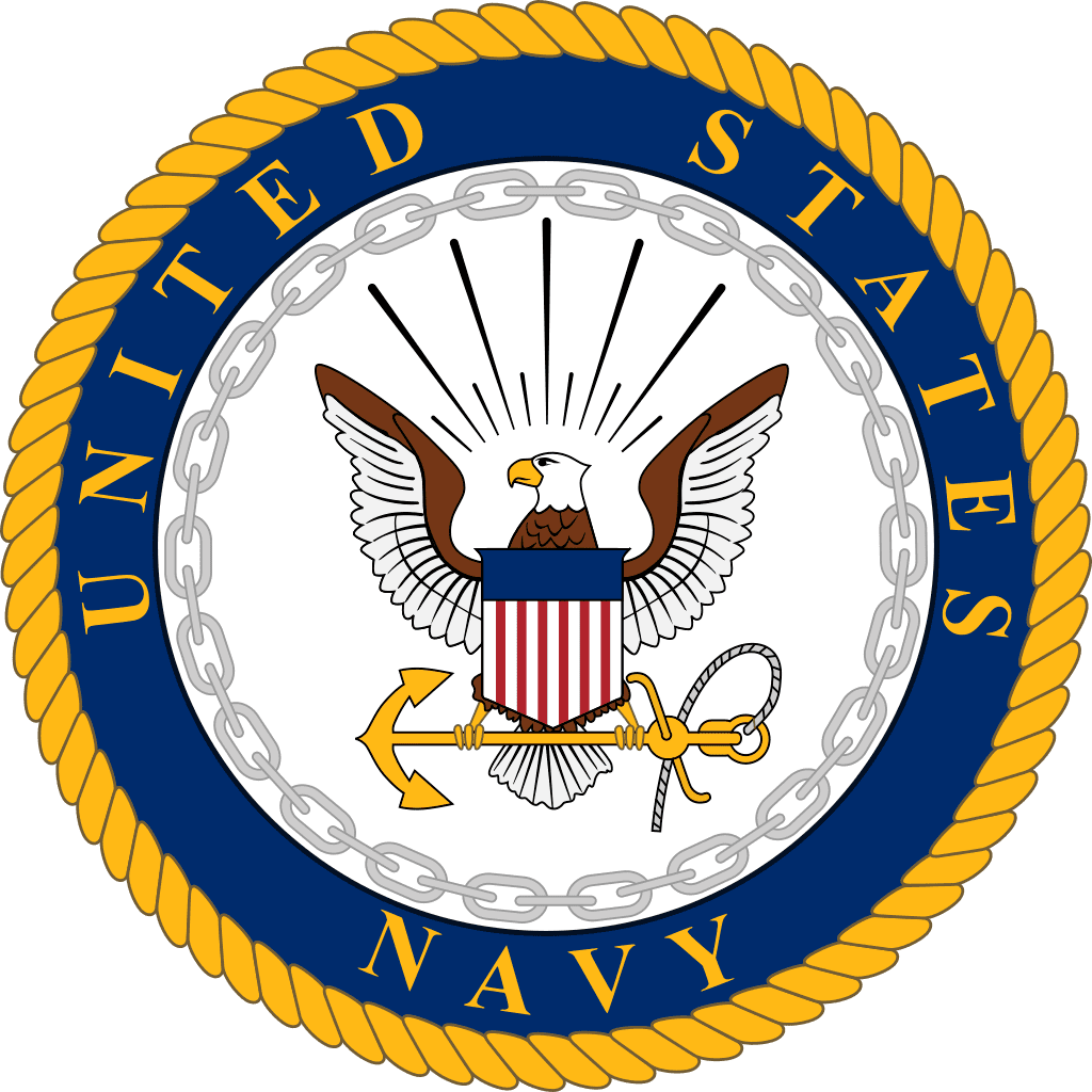 This image displays the emblem of the United States Navy, a distinguished symbol of the naval branch of the U.S. Armed Forces.