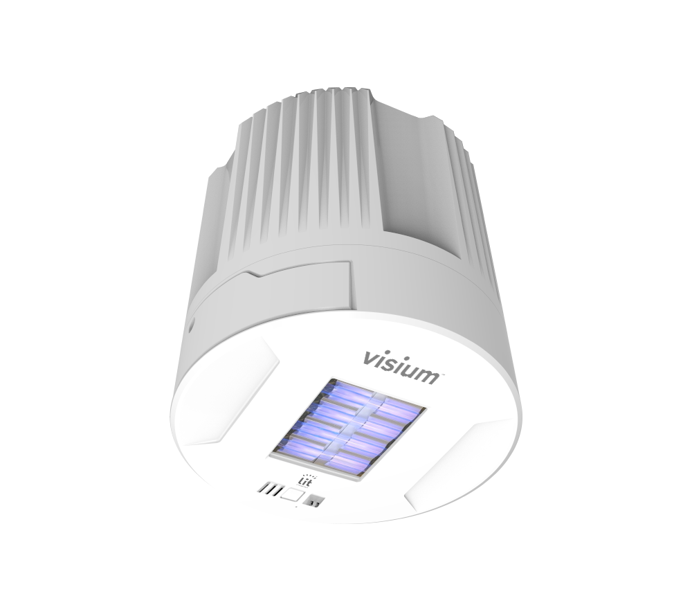 Visium, an advanced indoor air quality monitoring system, powered by Far-UVC.